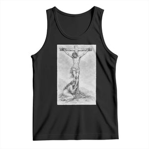 Jesus and St Mary Magdalene At The Cross Tank Top Vintage Catholic Lent TS11 Black Print Your Wear