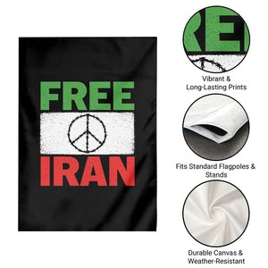 Free Iran Garden Flag Stop War Barbed Wire Peace Sign TS11 Print Your Wear