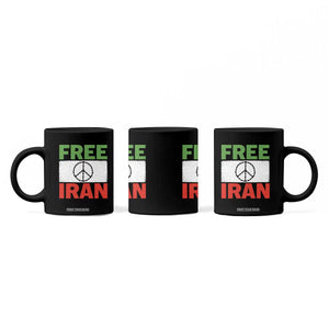 Free Iran Coffee Mug Stop War Barbed Wire Peace Sign TS11 Print Your Wear