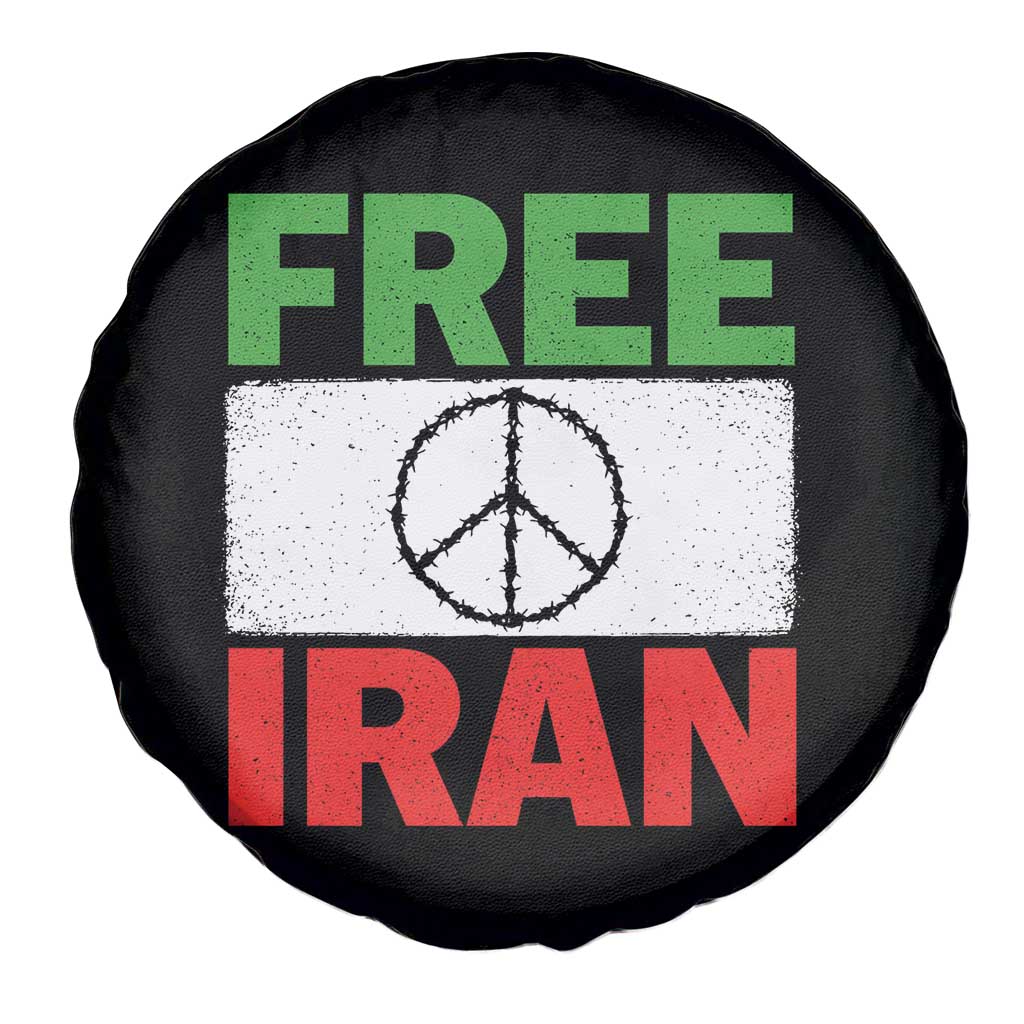 Free Iran Spare Tire Cover Stop War Barbed Wire Peace Sign TS11 Print Your Wear