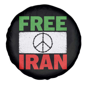 Free Iran Spare Tire Cover Stop War Barbed Wire Peace Sign TS11 Print Your Wear