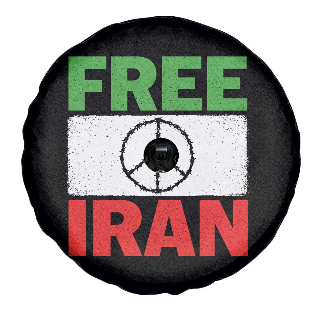 Free Iran Spare Tire Cover Stop War Barbed Wire Peace Sign TS11 Print Your Wear