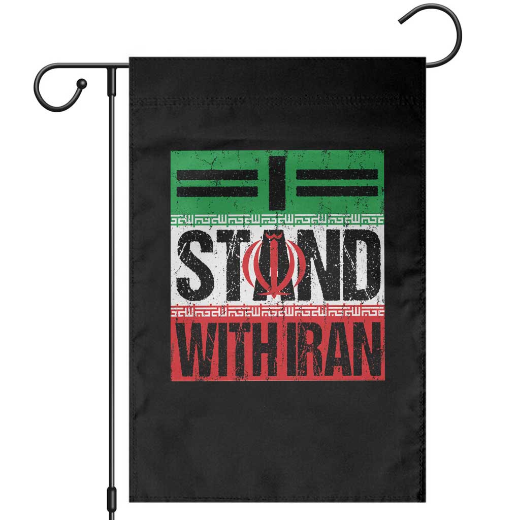 I Stand With Iran Garden Flag Iranian People Freedom Protest TS11 Black Print Your Wear