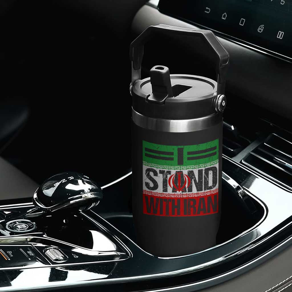 I Stand With Iran Flip Straw Tumbler Iranian People Freedom Protest TS11 Print Your Wear