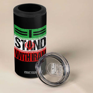I Stand With Iran 4 in 1 Can Cooler Tumbler Iranian People Freedom Protest TS11 Print Your Wear