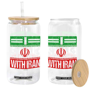 I Stand With Iran Glass Can Iranian People Freedom Protest TS11 Print Your Wear