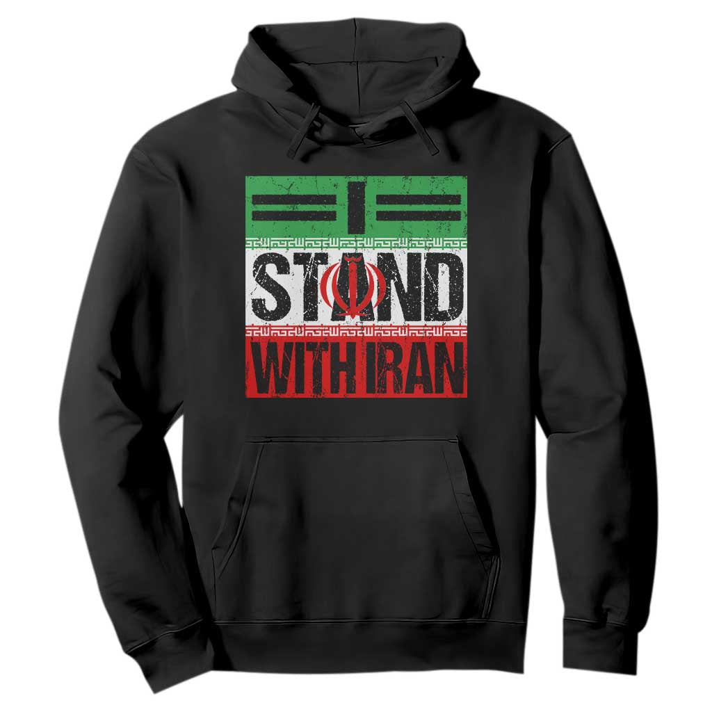 I Stand With Iran Hoodie Iranian People Freedom Protest TS11 Black Print Your Wear