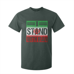 I Stand With Iran T Shirt For Kid Iranian People Freedom Protest TS11 Dark Forest Green Print Your Wear