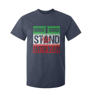 I Stand With Iran T Shirt For Kid Iranian People Freedom Protest TS11 Navy Print Your Wear