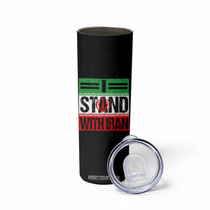 I Stand With Iran Skinny Tumbler Iranian People Freedom Protest TS11 Print Your Wear