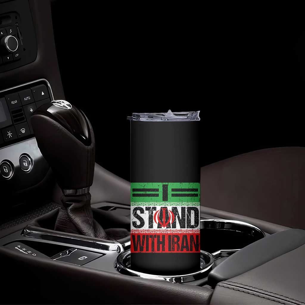 I Stand With Iran Skinny Tumbler Iranian People Freedom Protest TS11 Print Your Wear