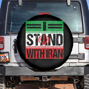 I Stand With Iran Spare Tire Cover Iranian People Freedom Protest TS11 No hole Black Print Your Wear