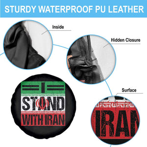 I Stand With Iran Spare Tire Cover Iranian People Freedom Protest TS11 Print Your Wear