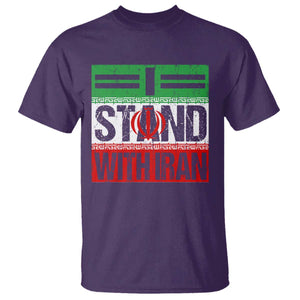 I Stand With Iran T Shirt Iranian People Freedom Protest TS11 Purple Print Your Wear