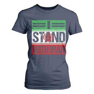 I Stand With Iran T Shirt For Women Iranian People Freedom Protest TS11 Navy Print Your Wear