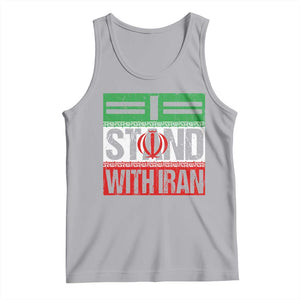 I Stand With Iran Tank Top Iranian People Freedom Protest TS11 Athletic Heather Print Your Wear
