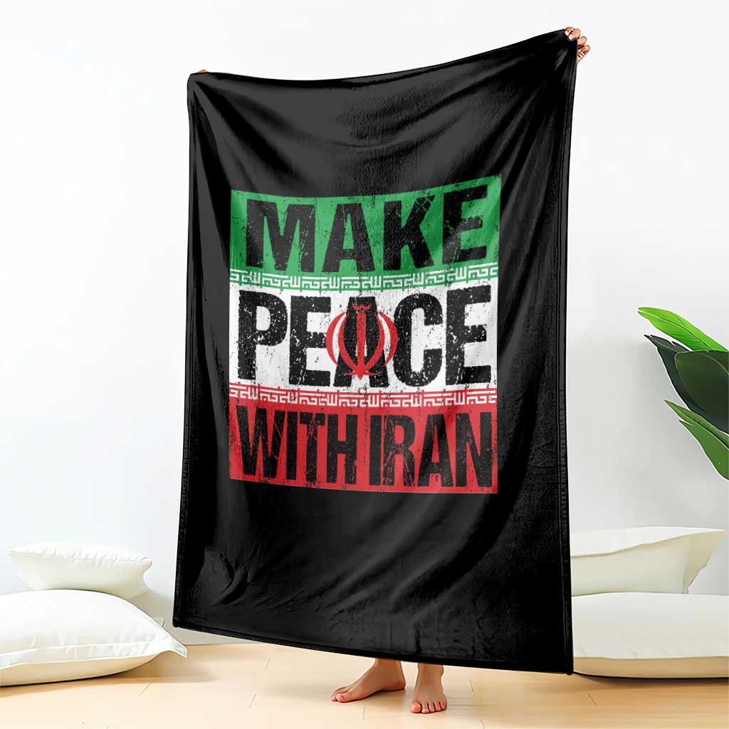 Make Peace With Iran Throw Blanket Peace Pacifist Stop War In Middle East TS11 Print Your Wear