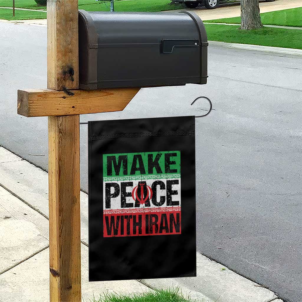 Make Peace With Iran Garden Flag Peace Pacifist Stop War In Middle East TS11 Print Your Wear