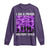 I Am A Proud Military Child Long Sleeve Shirt Military Child Month Purple Camouflage Flag TS11 Purple Print Your Wear