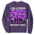 I Am A Proud Military Child Sweatshirt Military Child Month Purple Camouflage Flag TS11 Purple Print Your Wear