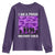 I Am A Proud Military Child Youth Sweatshirt Military Child Month Purple Camouflage Flag TS11 Purple Print Your Wear