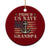 Proud US Navy Grandpa Ceramic Ornament Vintage American Flag Anchor - Print Your Wear