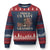 Proud US Navy Grandpa Ugly Christmas Sweater Vintage American Flag Anchor - Print Your Wear