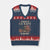 Proud US Navy Daddy V-Neck Knit Sweater Vest Vintage American Flag Anchor - Print Your Wear