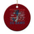 Proud Veteran Of The US Army Ceramic Ornament Vintage American Flag Anchor - Print Your Wear