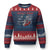 Proud Veteran Of The US Army Ugly Christmas Sweater Vintage American Flag Anchor - Print Your Wear