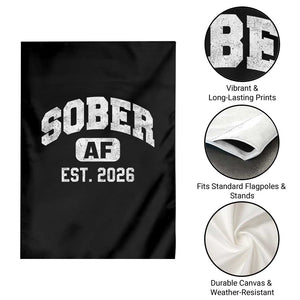 Sober AF 2026 AA Recovery Achiever Sobriety Anniversary Garden Flag TS11 Print Your Wear