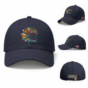 Sober Recover Baseball Cap Be The Reason Someone Believes Recovery Is Possible TS11 Baseball Cap Universal Fit Navy Print Your Wear