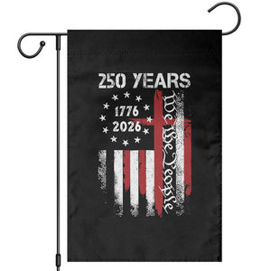 250 Years America Anniversary Christian USA Flag Garden Flag TS11 Black Print Your Wear