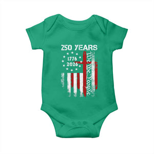 250 Years America Anniversary Christian USA Flag Baby Onesie TS11 Irish Green Print Your Wear