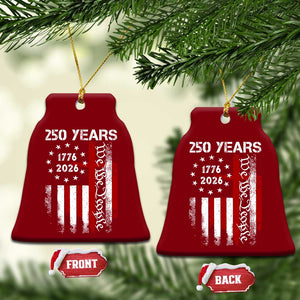 250 Years America Anniversary Christian USA Flag Ceramic Ornament TS11 Print Your Wear