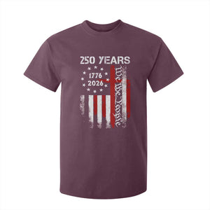 250 Years America Anniversary Christian USA Flag T Shirt For Kid TS11 Maroon Print Your Wear
