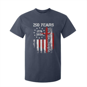 250 Years America Anniversary Christian USA Flag T Shirt For Kid TS11 Navy Print Your Wear