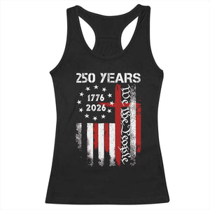 250 Years America Anniversary Christian USA Flag Racerback Tank Top TS11 Black Print Your Wear