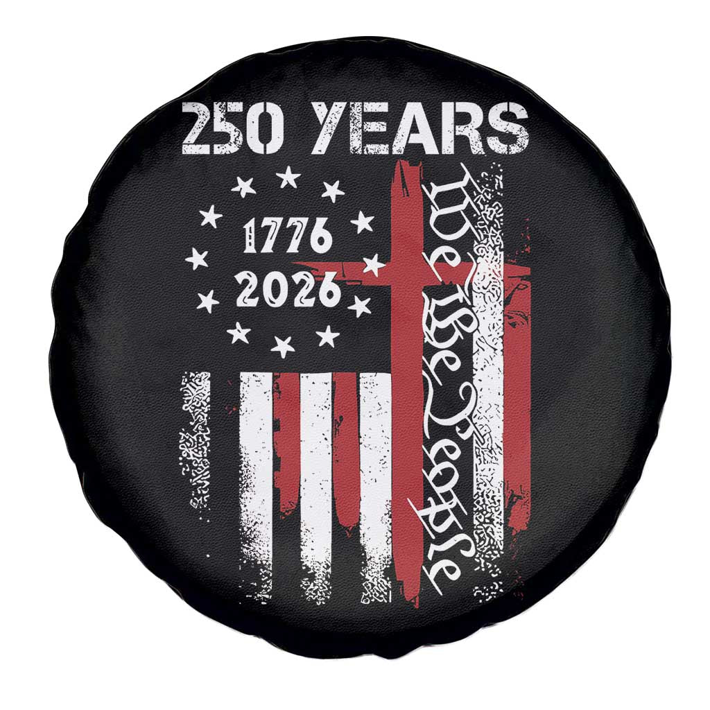 250 Years America Anniversary Christian USA Flag Spare Tire Cover TS11 Print Your Wear