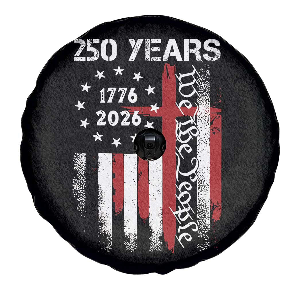 250 Years America Anniversary Christian USA Flag Spare Tire Cover TS11 Print Your Wear