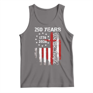 250 Years America Anniversary Christian USA Flag Tank Top TS11 Deep Heather Print Your Wear