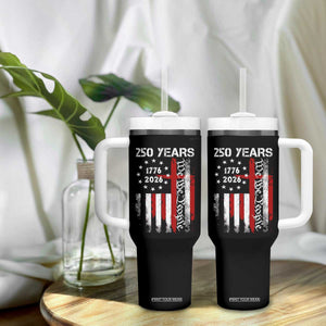 250 Years America Anniversary Christian USA Flag Tumbler With Handle TS11 Print Your Wear