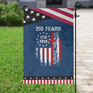 250 Years America Anniversary Christian USA Flag Patriotic Garden Flag TS11 Classic Blue Black Print Your Wear