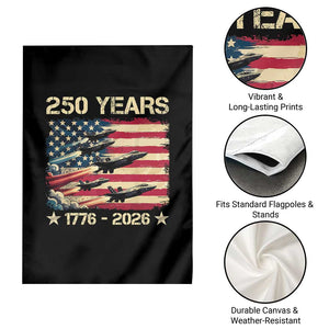 USA 250 Years 1776 2026 Patriotic Jets Trail American Flag Garden Flag TS11 Print Your Wear