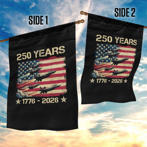USA 250 Years 1776 2026 Patriotic Jets Trail American Flag Garden Flag TS11 Print Your Wear