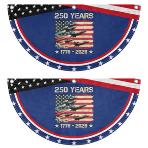 USA 250 Years 1776 2026 Jets Trail American Flag Patriotic Fan Flag