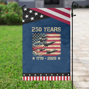 USA 250 Years 1776 2026 Patriotic Jets Trail American Flag Patriotic Garden Flag TS11 Classic Blue Black Print Your Wear