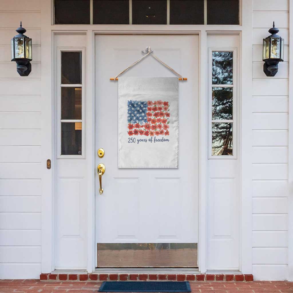 US 250 Years Of Freedom Garden Flag Retro Flower American Flag TS11 Print Your Wear