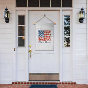 US 250 Years Of Freedom Garden Flag Retro Flower American Flag TS11 Print Your Wear