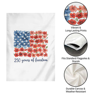 US 250 Years Of Freedom Garden Flag Retro Flower American Flag TS11 Print Your Wear